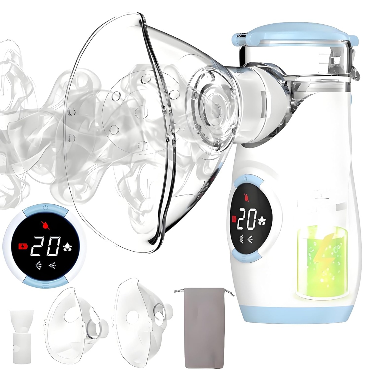 Mayluck Portable Nebulizer with LED Interface